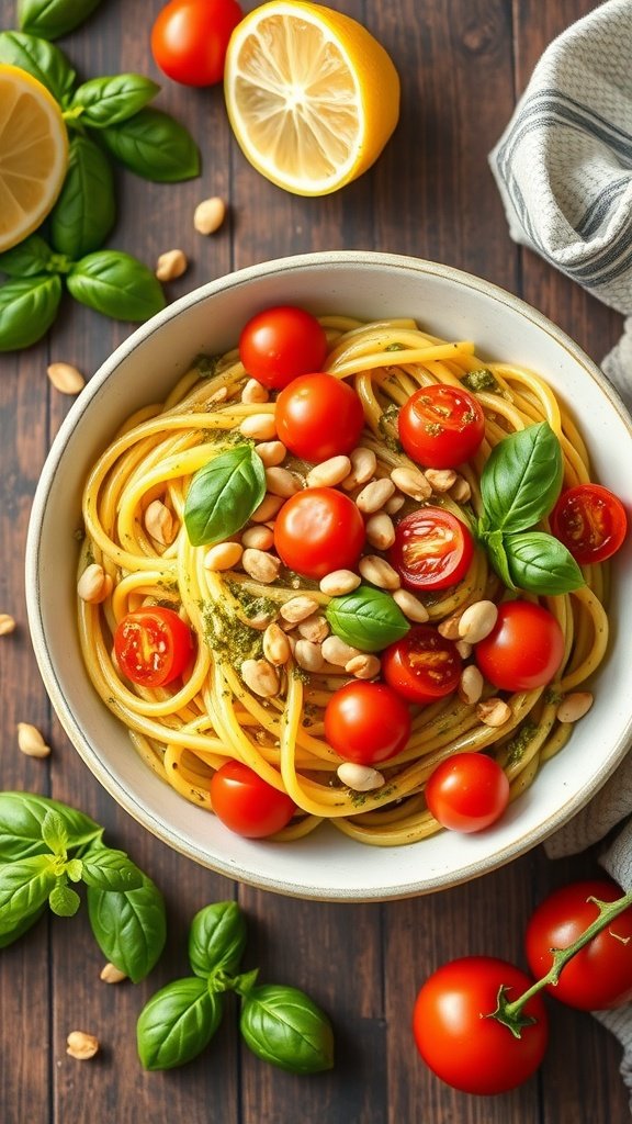 Fresh and Flavorful Mediterranean Vegetarian Pasta